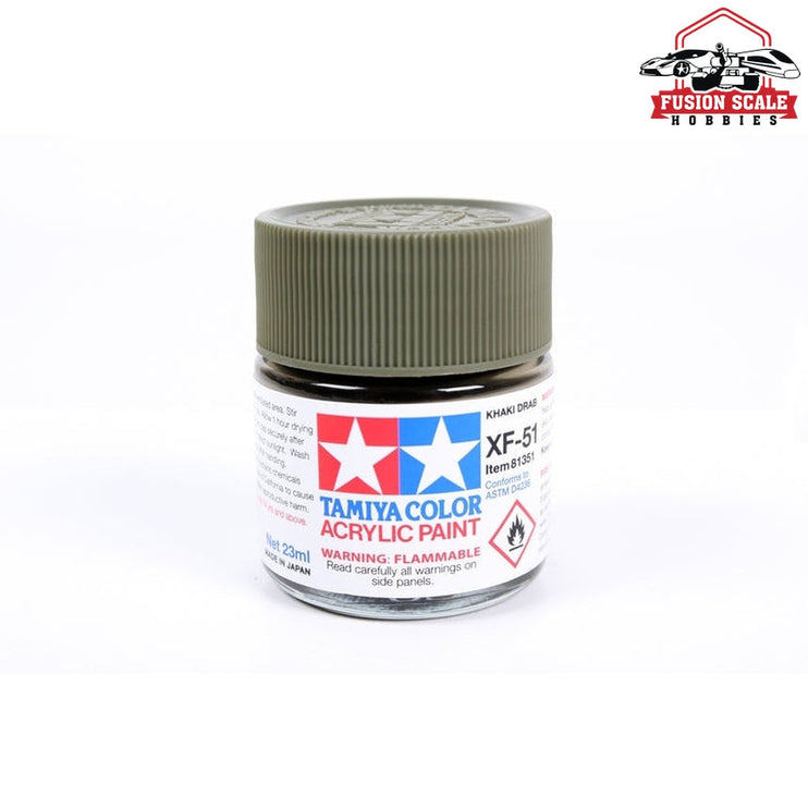 Tamiya Acrylic XF-51 Khaki Drab 23ml Bottle Model Parts Warehouse