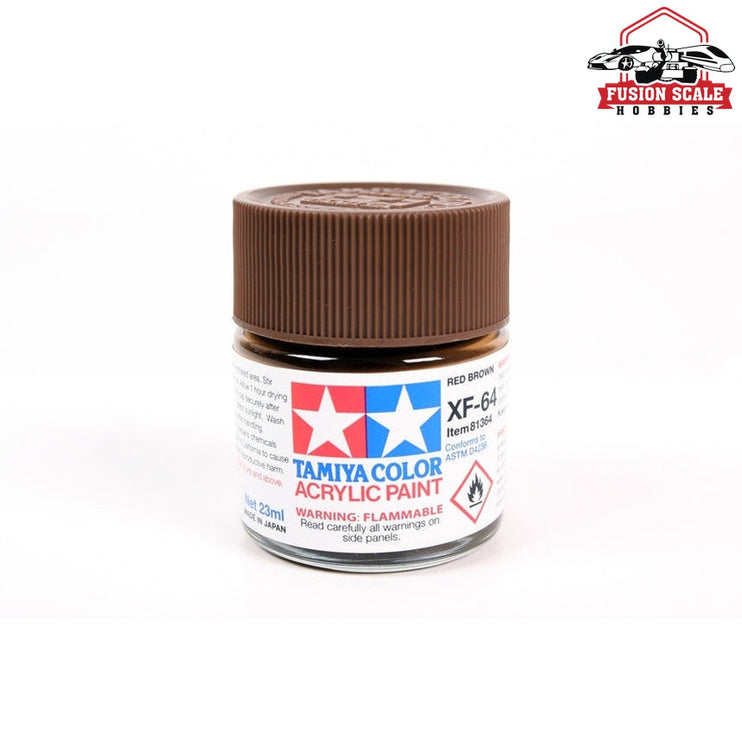 Tamiya Acrylic XF-64 Red Brown 23ml Bottle Model Parts Warehouse