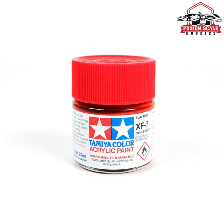 Tamiya Acrylic XF-7 Flat Red 23ml Bottle Model Parts Warehouse