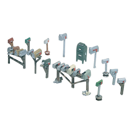 Woodland Scenics HO Assorted Mailboxes Model Parts Warehouse
