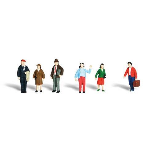 General Public - HO Scale - Set includes three men and three women