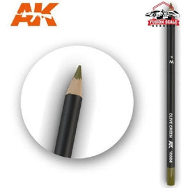AK Interactive Weathering Pencil Set of 5 Olive Green - Fusion Scale Hobbies