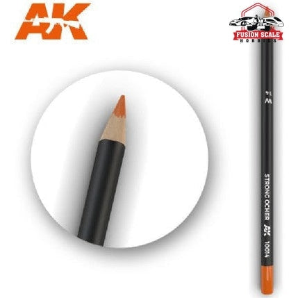 AK Interactive Weathering Pencil Set of 5 Strong Ocher - Fusion Scale Hobbies