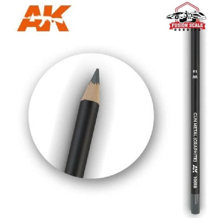 AK Interactive Weathering Pencil Set of 1 Gun Metal (Graphite) - Fusion Scale Hobbies