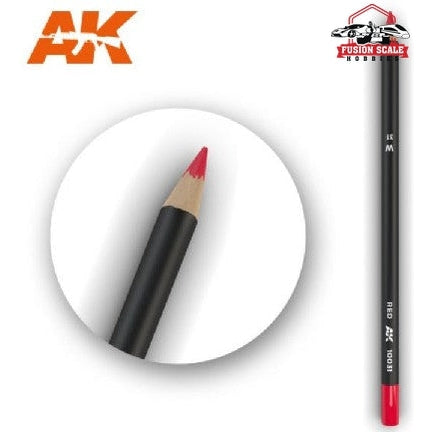 AK Interactive Weathering Pencil Set of 5 Red - Fusion Scale Hobbies