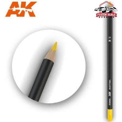 AK Interactive Weathering Pencil Set of 1 Yellow - Fusion Scale Hobbies