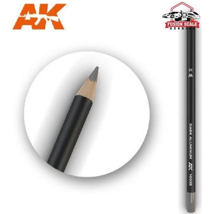 AK Interactive Weathering Pencil Set of 1 Dark Aluminum - Fusion Scale Hobbies