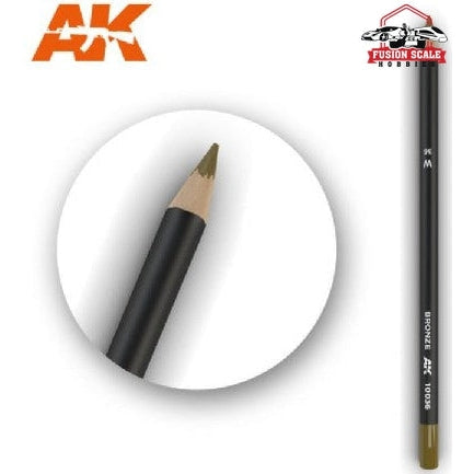 AK Interactive Weathering Pencil Set of 5 Bronze - Fusion Scale Hobbies