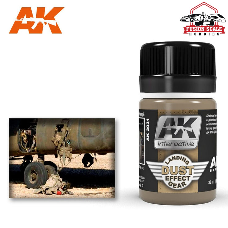 AK Interactive Air Series Landing Gear Dust Effect Enamel Wash 35ml Bottle - Fusion Scale Hobbies