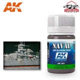 AK Interactive Kriegsmarine Ships Grey Wash Enamel Paint 35ml Bottle - Fusion Scale Hobbies