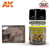 AK Interactive Air Series Dust & Deposit Sand Yellow Enamel Paint 35ml Bottle - Fusion Scale Hobbies