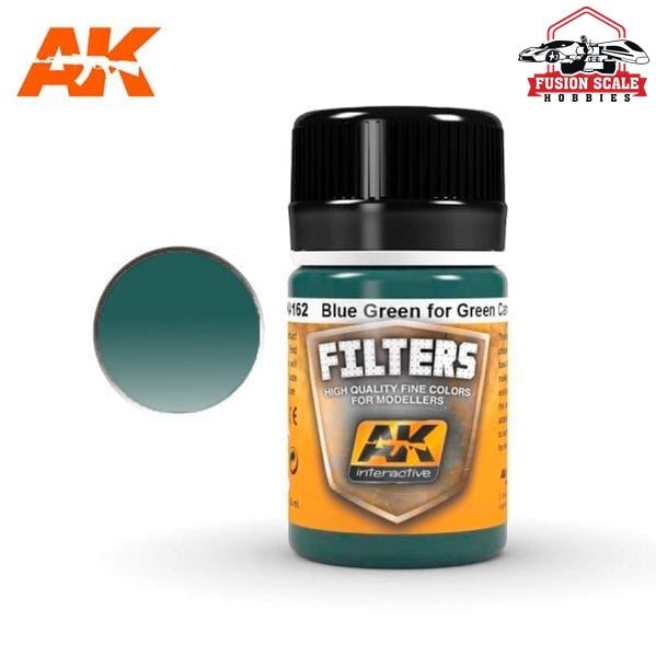 AK Interactive Light Green Filter for Vehicles Enamel Paint 35ml Bottle - Fusion Scale Hobbies