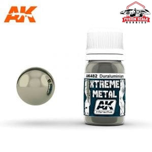 AK Interactive Xtreme Metal Duraluminum Metallic Paint 30ml Bottle - Fusion Scale Hobbies