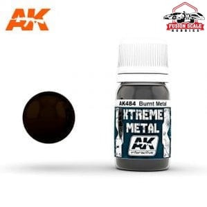 AK Interactive Xtreme Metal Burnt  Metallic Paint 30ml Bottle - Fusion Scale Hobbies