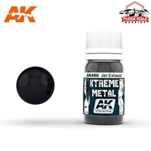 AK Interactive Xtreme Metal Jet Exhaust Metallic Paint 30ml Bottle - Fusion Scale Hobbies