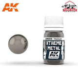 AK Interactive Xtreme Metal Titanium Metallic Paint 30ml Bottle - Fusion Scale Hobbies