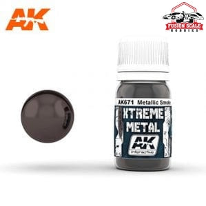 AK Interactive Xtreme Metal Smoke Metallic Paint 30ml Bottle - Fusion Scale Hobbies