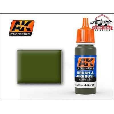 AK Interactive Spanish Green Acrylic Paint 17ml Bottle AKI736 - Fusion Scale Hobbies
