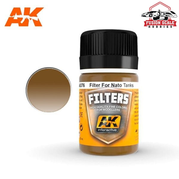 AK Interactive NATO Tank Filter Enamel Paint 35ml Bottle - Fusion Scale Hobbies