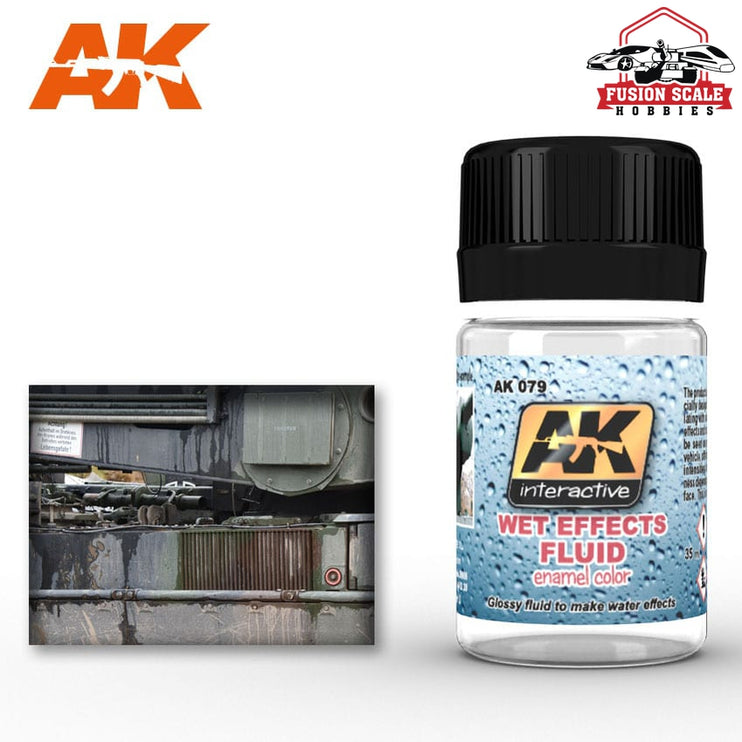 AK Interactive Wet Effects Fluid Enamel Paint 35ml Bottle Bottle - Fusion Scale Hobbies