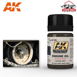 AK Interactive Engine Oil Glossy Enamel Paint 35ml Bottle - Fusion Scale Hobbies