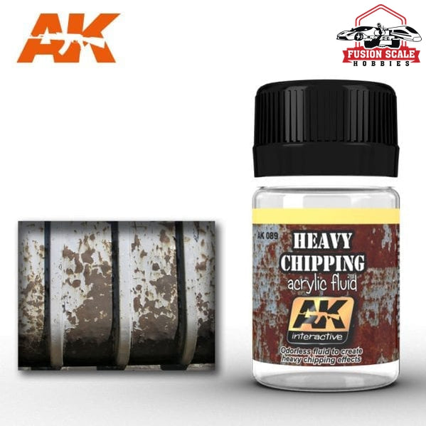 AK Interactive Heavy Chipping Effects Acrylic Paint 35ml Bottle - Fusion Scale Hobbies