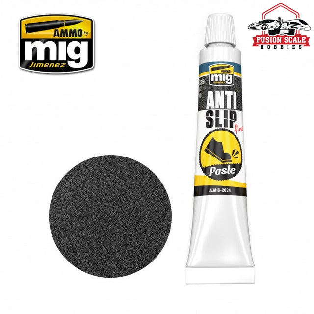 Ammo Mig Jimenez Anti Slip Paste Black Color for 1/72 1/48 Fine AMIG2034 - Fusion Scale Hobbies