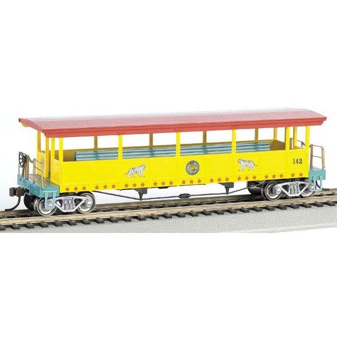 HO Ringling Bros. & Barnum & Bailey Open Excursion Car w/Seats #142 - Fusion Scale Hobbies