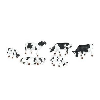 Bachmann O Cows/blk&wht/6pc