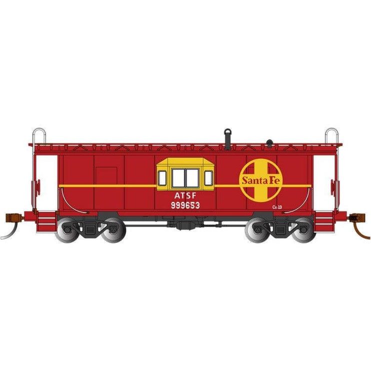 HO Bay Window Caboose w/Roof Walk Santa Fe - Fusion Scale Hobbies