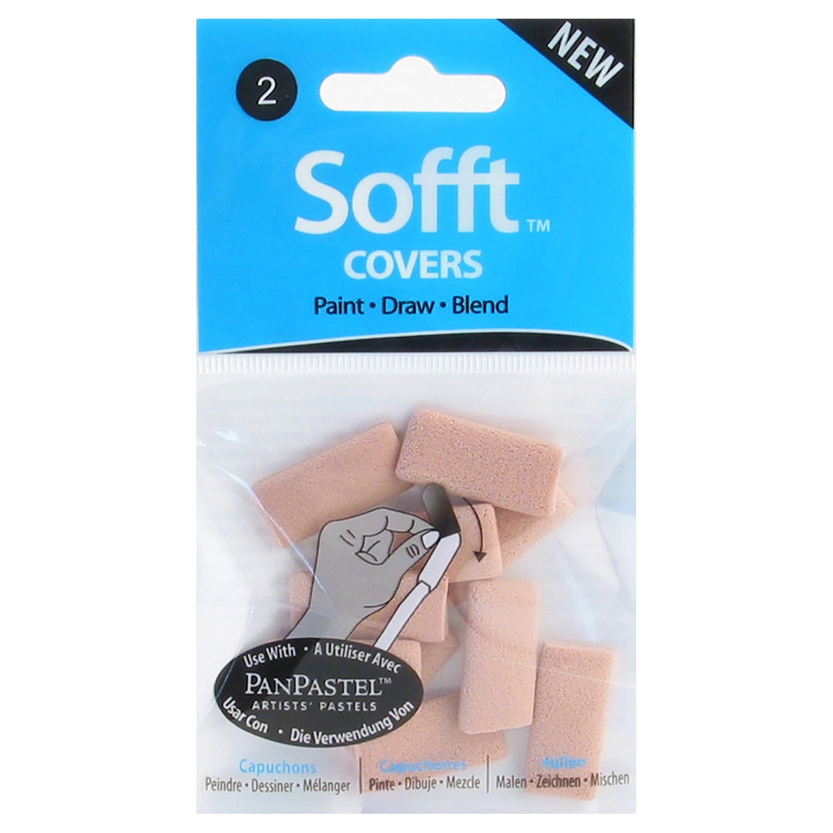 PanPastel Sofft #2 Flat Covers 10 Pack