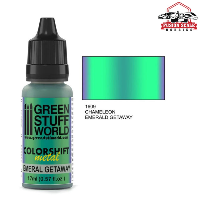 Green Stuff World Chameleon Emerald Gateway Paint 17ml GSW1609 - Fusion Scale Hobbies