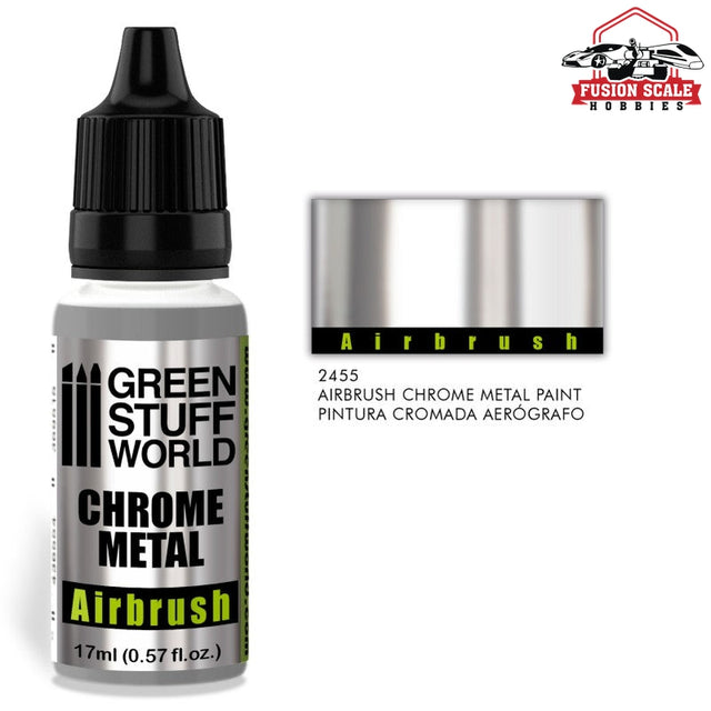 Green Stuff World Chrome Paint for Airbrush GSW2455 - Fusion Scale Hobbies