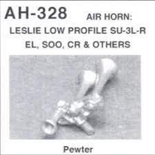 Details West HO Air Horn Leslie SU3L-R 3-Chime w/Bracket & Air Line Hose for EL, Conrail, CNJ etc. - Fusion Scale Hobbies