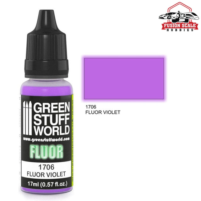 Green Stuff World Fluorescent Violet Paint GSW1706 - Fusion Scale Hobbies