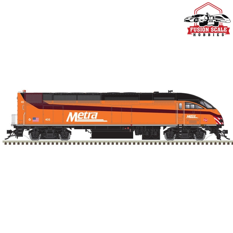 Atlas HO Scale Metra MP36 405 Milwaukee Road Heritage Locomotive DC - Fusion Scale Hobbies
