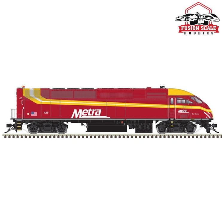 Atlas HO Scale Metra MP36 425 Rock Island Heritage Locomotive DC - Fusion Scale Hobbies