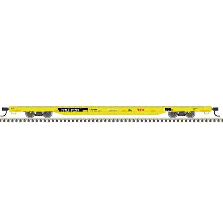 Atlas Trainman HO Scale TTX 68' Flat Car 80283