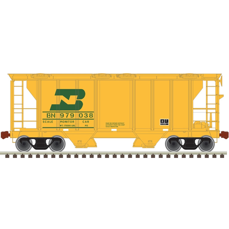 Atlas Ho Tm Ps-2 Covered Hopper Bn Scale Monitor Car #979038