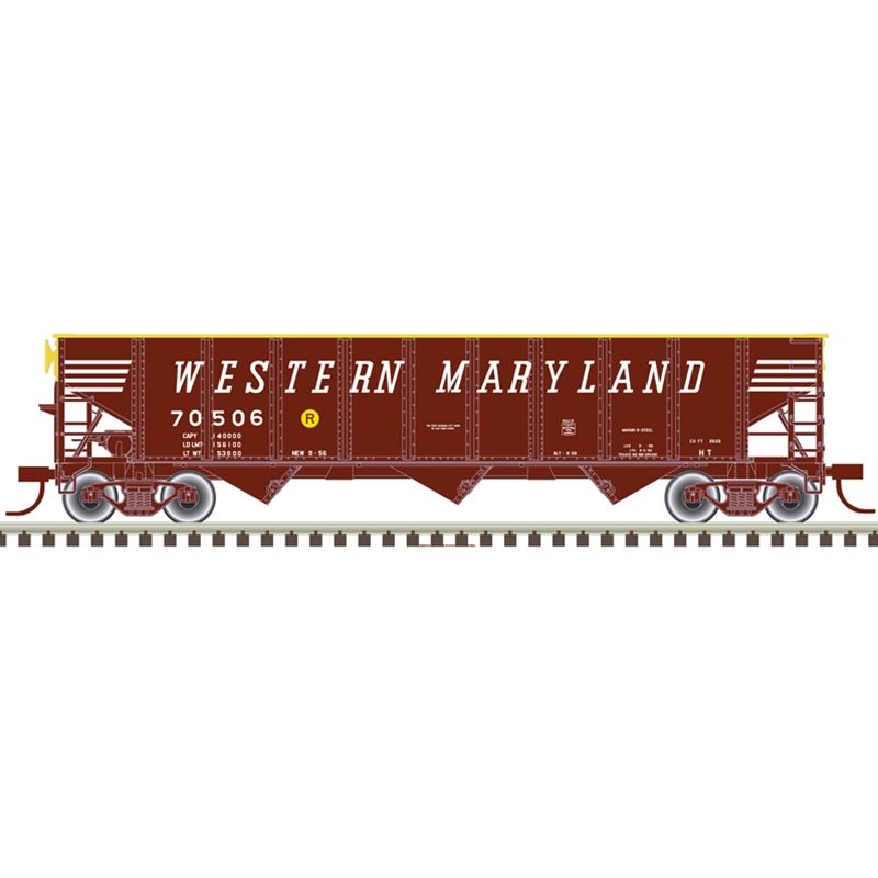 Atlas 20006924 Trainman HO Scale Western Maryland #70506 70 Ton 9 Panel Hopper