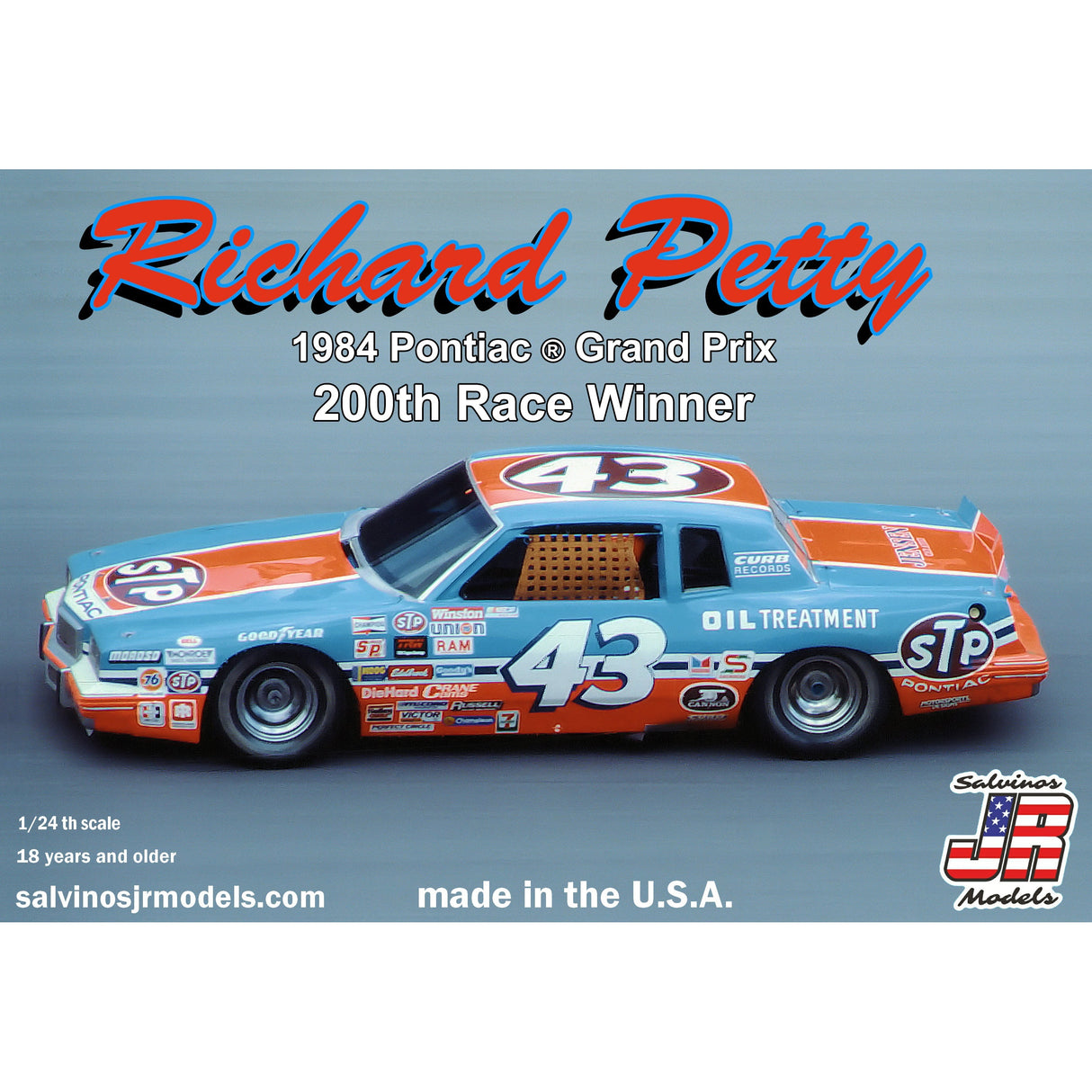 Salvinos Jr Models Richard Petty 1984 Pontiac Grand Prix 200th Race Winner Kit