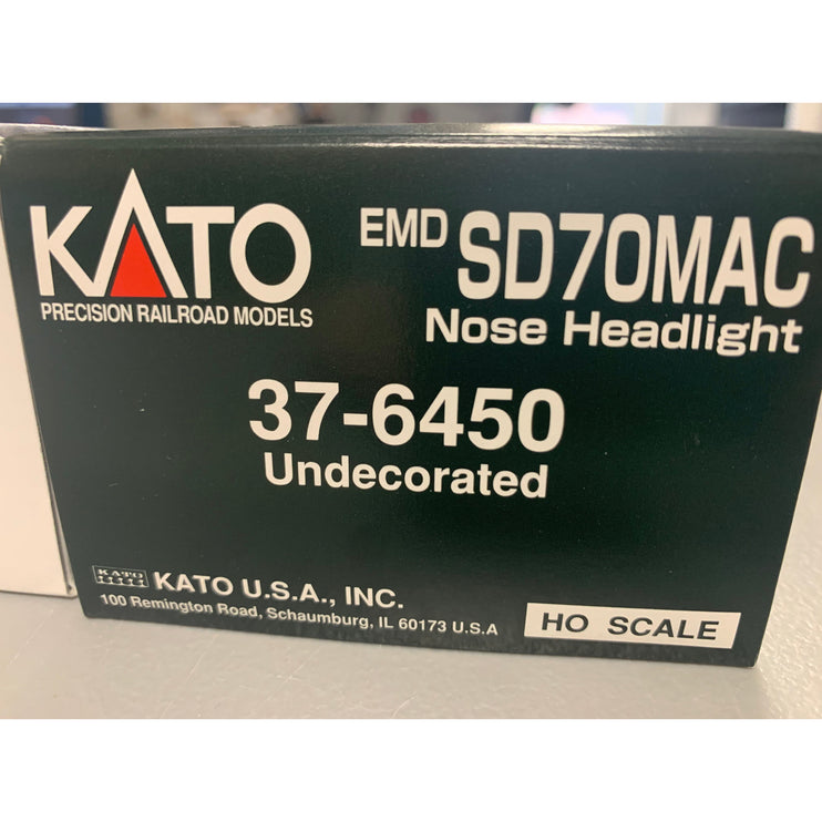 Kato HO Scale Undecorated EMD SD70MAC Locomotive