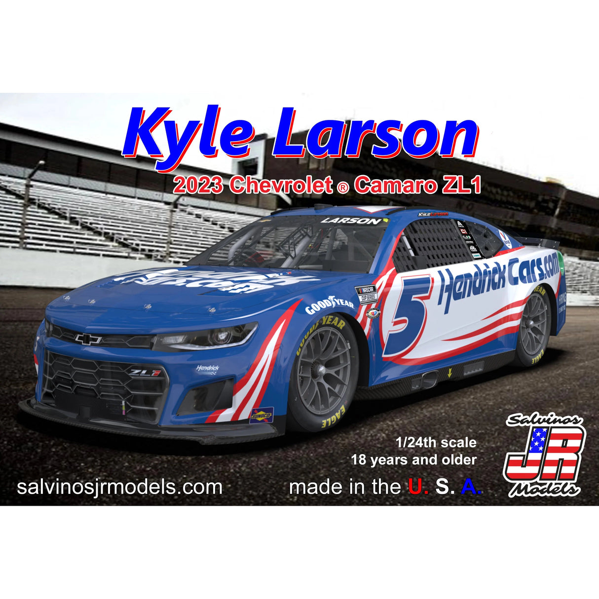 Salvinos JR Models Hendrick Motorsports Kyle Larson 2023 NEXT GEN Primary Chevrolet Camaro