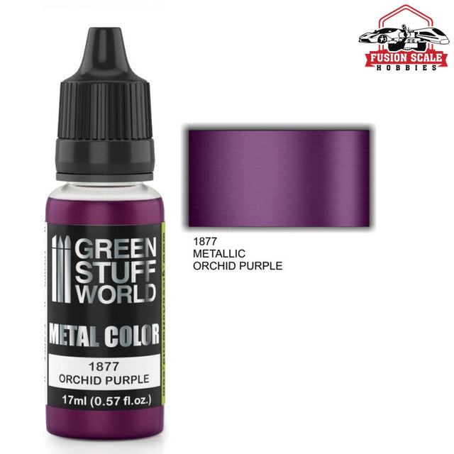 Green Stuff World Orchid Purple Metallic Paint GSW1877 - Fusion Scale Hobbies