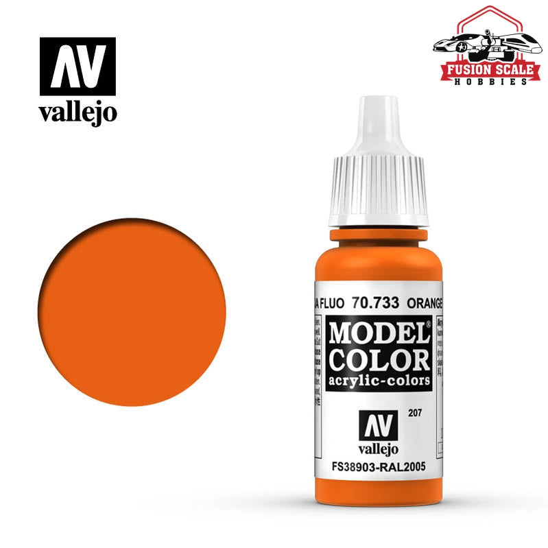 Vallejo Model Color Fluorescent Orange VLJ70733