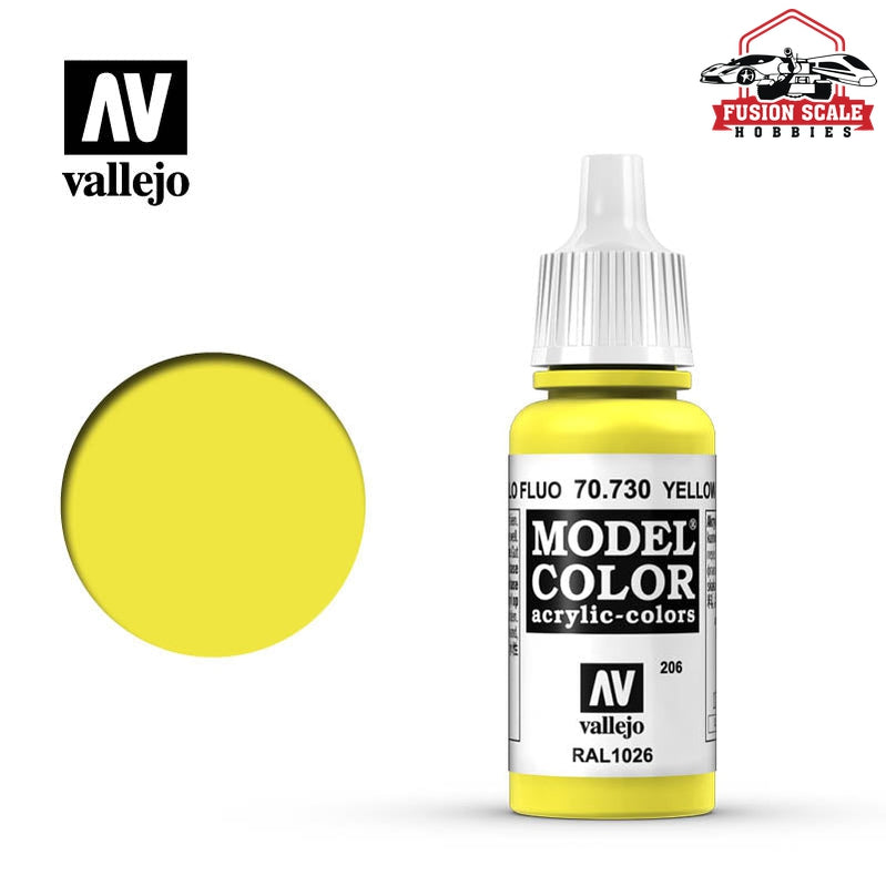 Vallejo Model Color Fluorescent Yellow VLJ70730