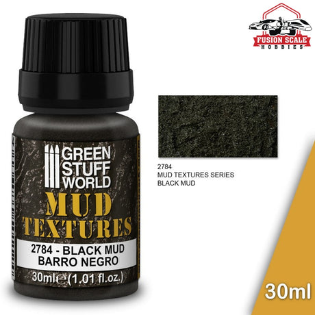 Green Stuff World Black Mud Effect Texture GSW2784 - Fusion Scale Hobbies