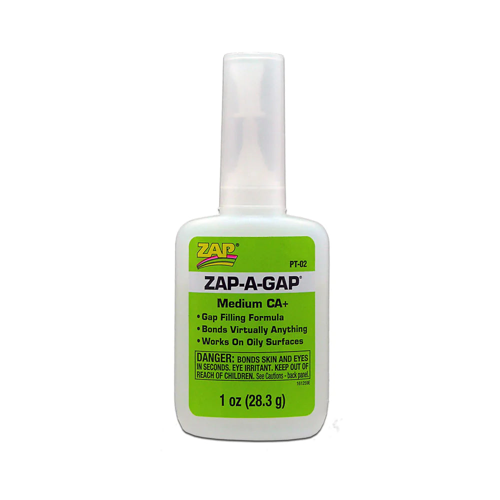 Zap-A-Gap CA+ Glue 1oz Green Bottle