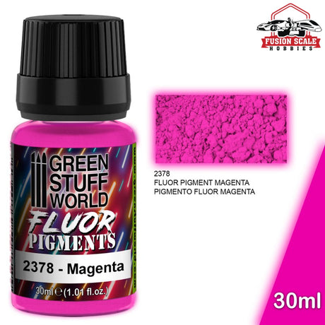 Green Stuff World Fluorescent Magenta Pigment 30ml GSW2378 - Fusion Scale Hobbies