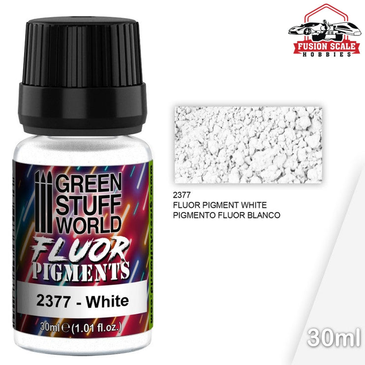 Green Stuff World Fluorescent White Pigment 30ml GSW2377 - Fusion Scale Hobbies